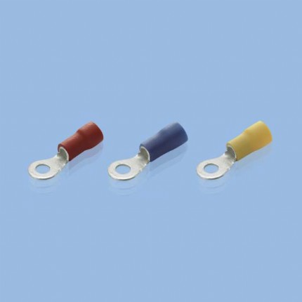 FUJI Trminal Ring Terminals Vinyl-Insulated ring terminals with Copper sleeve Double Crimp,profile,datasheet,pdf,catlog