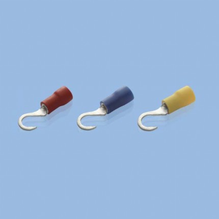 FUJI Trminal DIN46234 Hook Terminals VINYL-INSULATED HOOK TERMINALSDOUBLE CRIMP,profile,datasheet,pdf,catlog