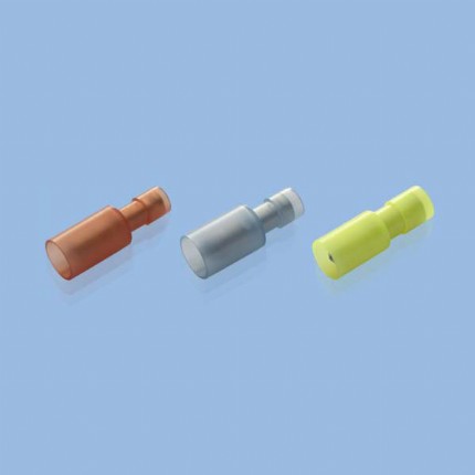 FUJI Trminal Male terminal NYLON FULLY-INSULATED BULLETS (DOUBLE CRIMP) FUNNEL ENTRY,profile,datasheet,pdf,catlog